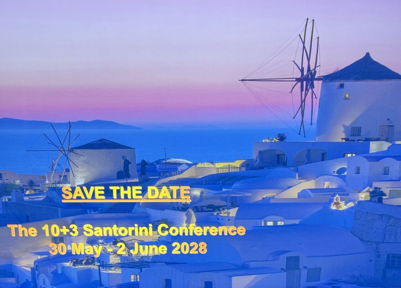 Save the Date: The 10+3 Santorini Conference, 30 May - 2 June 2028